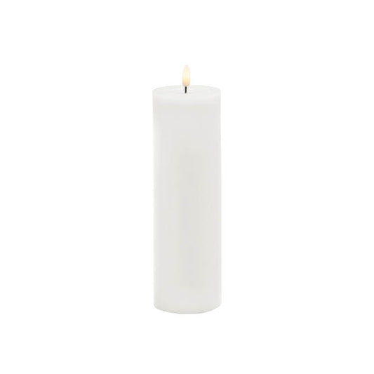 Wax LED Trueflame Event Pillar Candle White (5.5x20cmH)