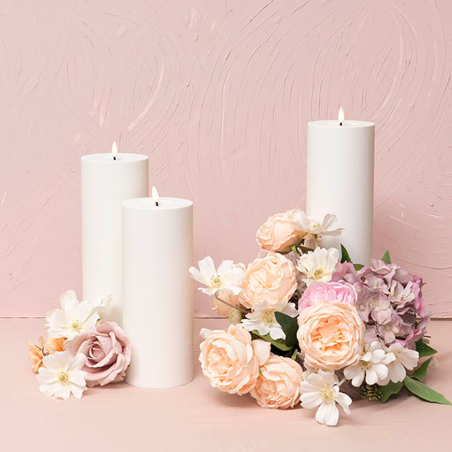 LED Trueflame AllSpace Weatherproof Candle White (10x35cmH)