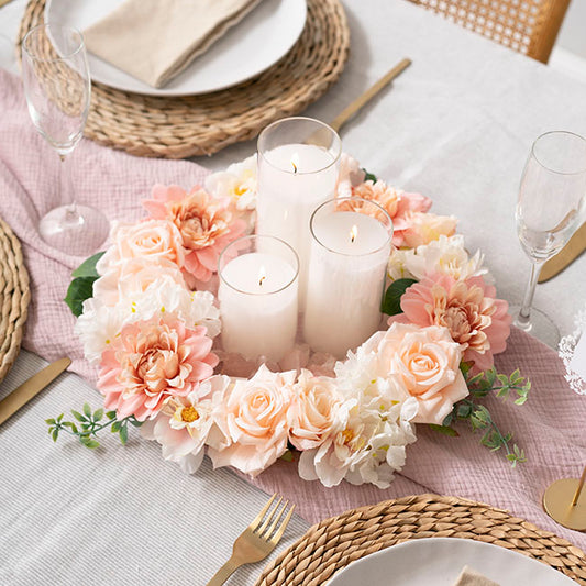 Event Centrepiece Pre-filled Glass Candle Jar (7x14cm)