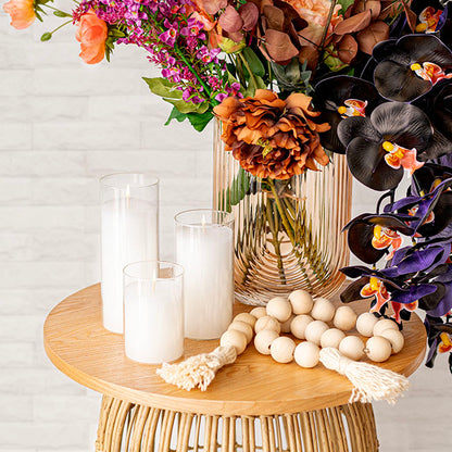 Event Centrepiece Pre-filled Glass Candle Jar (7x18cm)