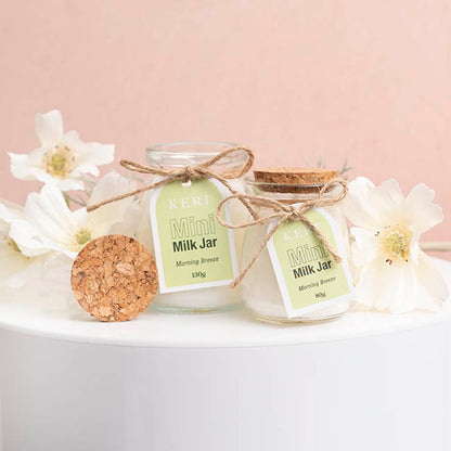 Scented Candle Milk Jar Morning Breeze (130g)