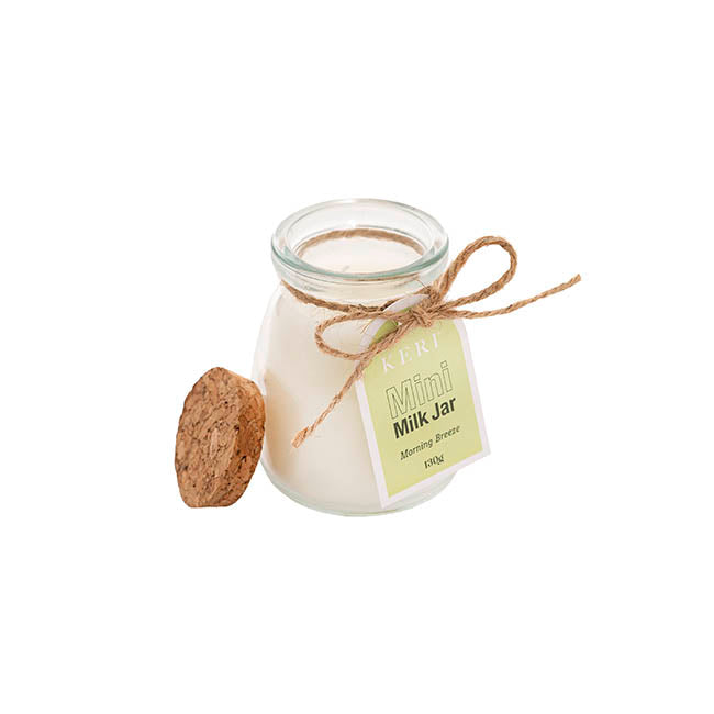 Scented Candle Milk Jar Morning Breeze (130g)
