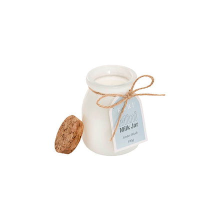 Scented Candle Milk Jar Amber Blush (130g)