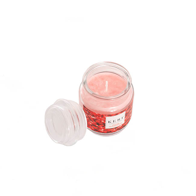 Scented Candle Bubble Jar Orange Pomegranate (6Dx8.5cmH 90g)