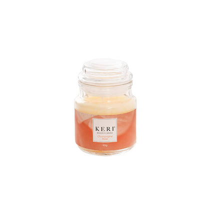 Scented Candle Bubble Jar Champagne Rose (6Dx8.5cmH 90g)