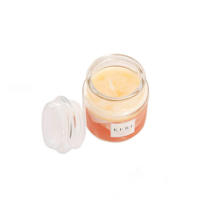 Scented Candle Bubble Jar Champagne Rose (6Dx8.5cmH 90g)