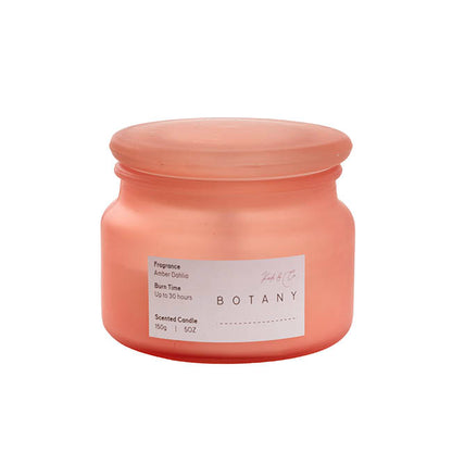Scented Candle Botany Jar Amber Dahlia (150g)