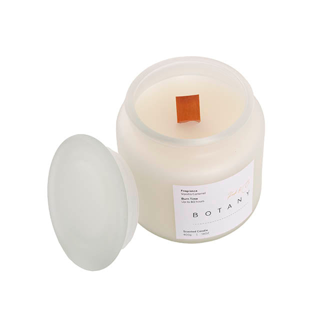 Scented Candle Botany Jar Vanilla Caramel (400g)