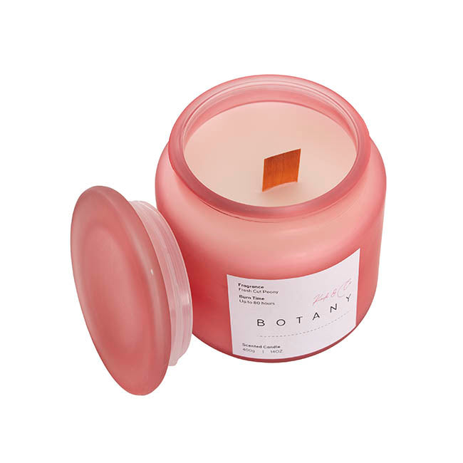 Scented Candle Botany Jar Fresh Cut Peony (400g)