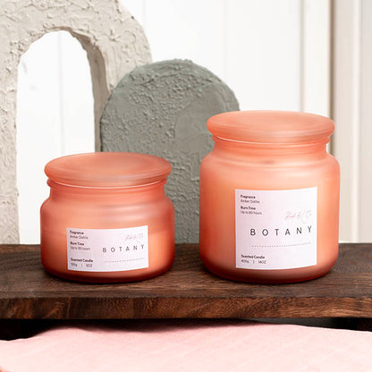 Scented Candle Botany Jar Amber Dahlia (400g)