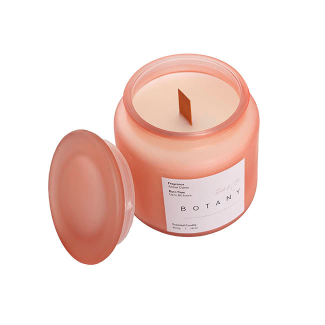 Scented Candle Botany Jar Amber Dahlia (400g)