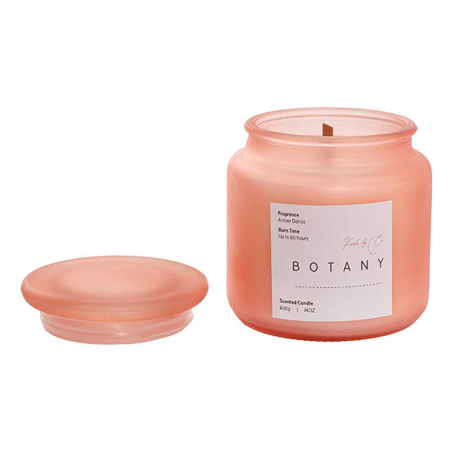 Scented Candle Botany Jar Amber Dahlia (400g)