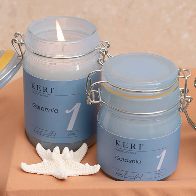 Scented Candle Honey Jar Gardenia (6.5Dx9cmH) 120g