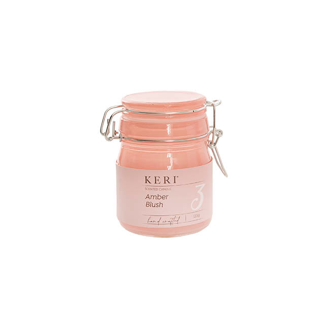 Scented Candle Honey Jar Amber Blush (6.5Dx9cmH) 120g
