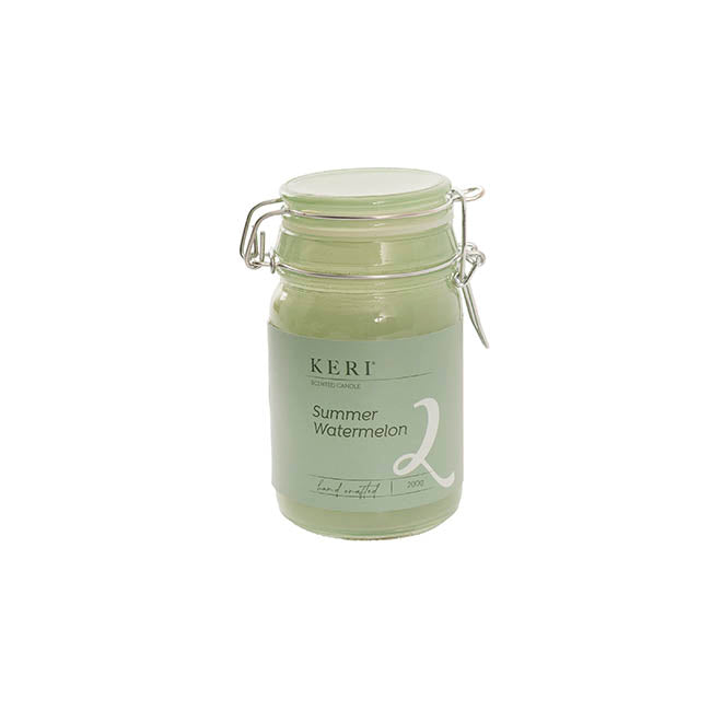 Scented Candle Honey Jar Summer Watermelon (6.5Dx12cmH) 200g
