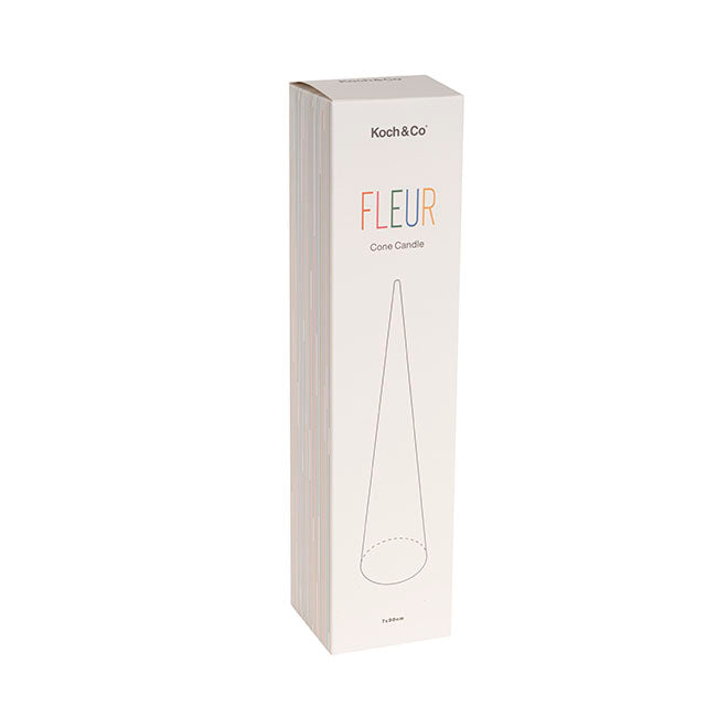 Fleur Cone Candle French Blue (7x30cmH)