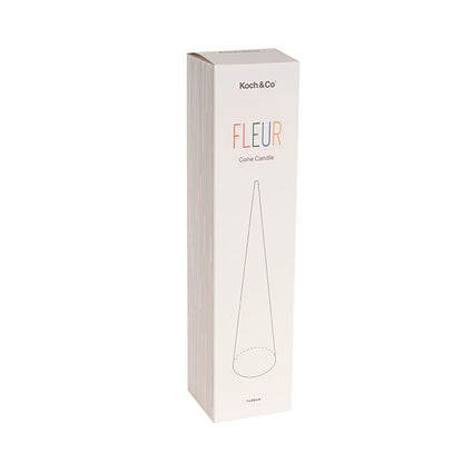 Fleur Cone Candle French Blue (7x30cmH)
