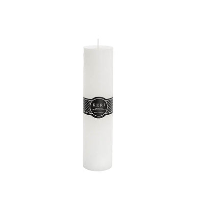 Event Flat Top Pillar Candle 36HR White (5x15cmH)
