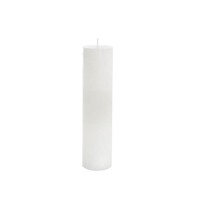Event Flat Top Pillar Candle 36HR White (5x15cmH)