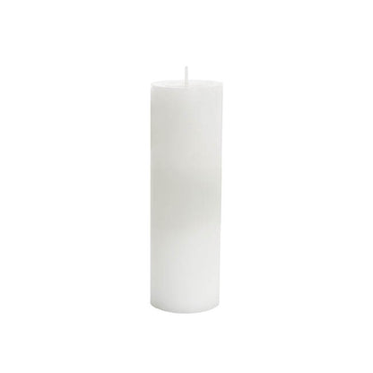 Event Flat Top Pillar Candle 78HR White (7x15cmH)
