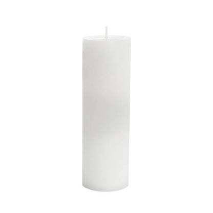 Event Flat Top Pillar Candle 100HR White (7x20cmH)