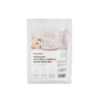Crystal Natural Candle Sand Wax with 40 Wicks Aqua (1kg)