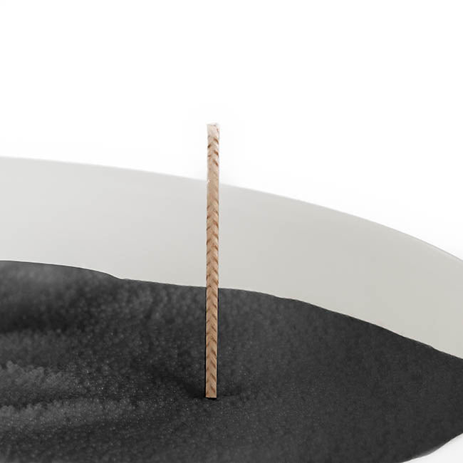 Crystal Natural Candle Sand Wax with 40 Wicks Black (1kg)