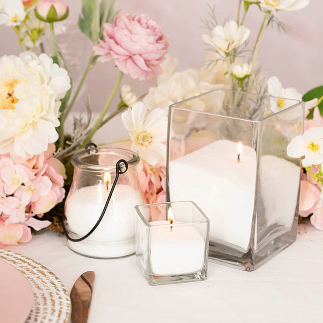 Crystal Natural Candle Sand Wax White Bulk Bucket (10kg)