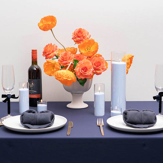 Crystal Natural Candle Sand Wax with 120 Wicks Soft Blue 3kg