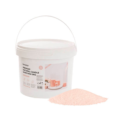 Crystal Natural Candle Sand Wax with 120 Wicks Nude (3kg)