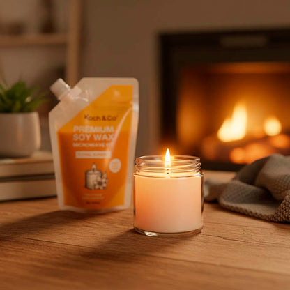 Premium Soy Candle Microwave Kit Floral Sunrise (450ml)