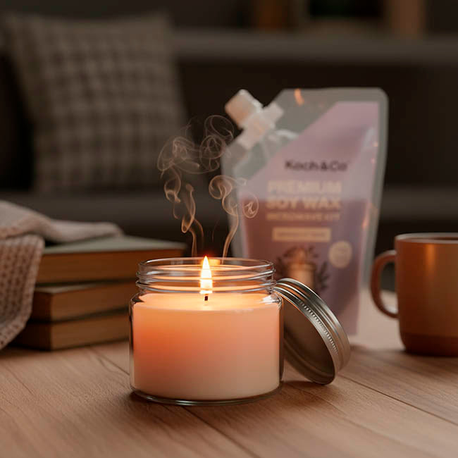 Premium Soy Candle Microwave Kit Midnight Dew (450ml)