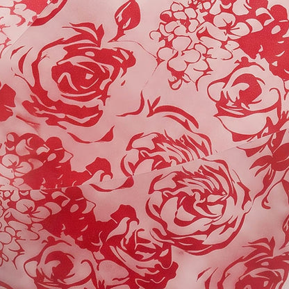 Cello Frosted Blooming Roses 40mic Red Pack 100 (50x70cm)