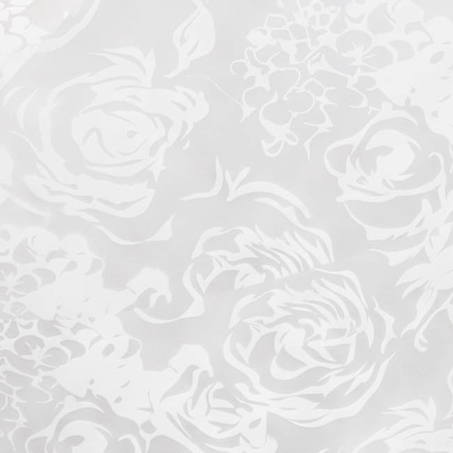 Cello Frosted Blooming Roses 40mic White Pack 100 (50x70cm)