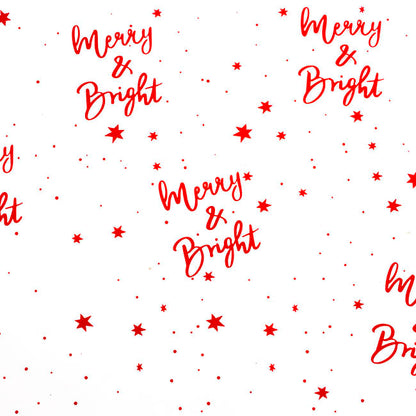 Cello Clear Merry & Bright 40mic Red (50x70cm) Pack 100