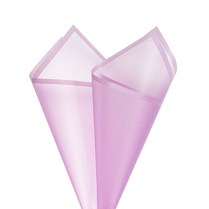 Cello Frosted Hue with Border 50mic Lavender Pk100 (60x60cm)