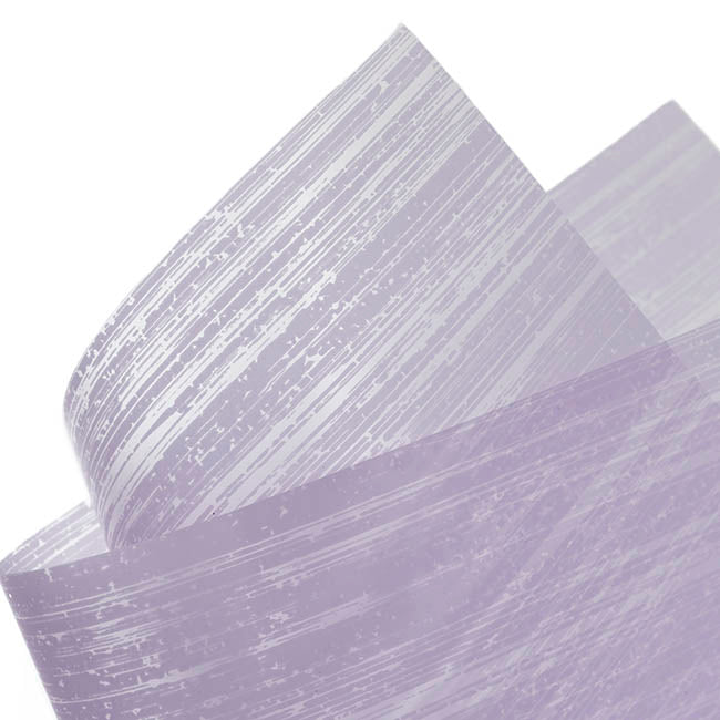 Frosted Cello 50mic Designer Stripes Lilac Pk100 (50x70cm)