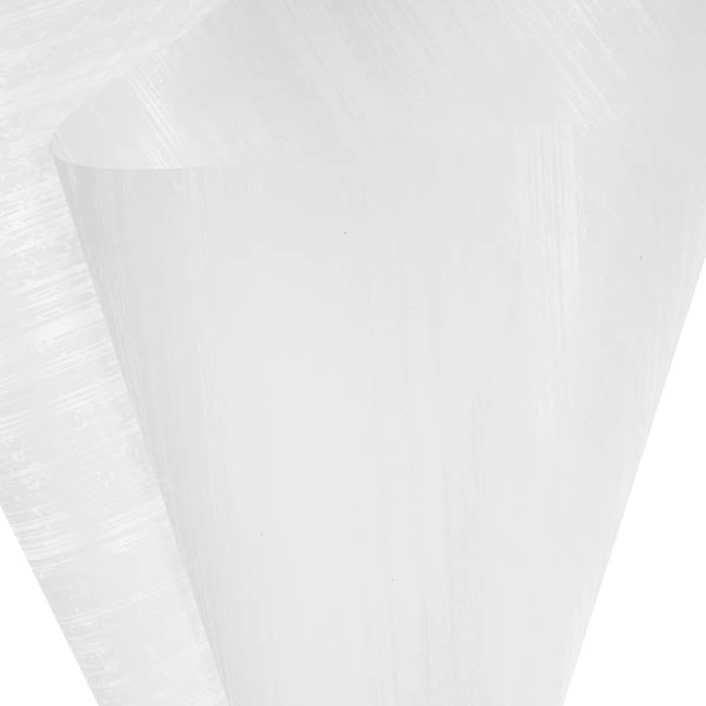 Frosted Cello 50mic Designer Stripes White Pk100 (50x70cm)