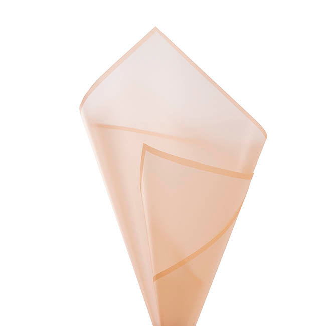 Cello Frosted Hue Silhouette 50mic Apricot Pk100 (50x70cm)