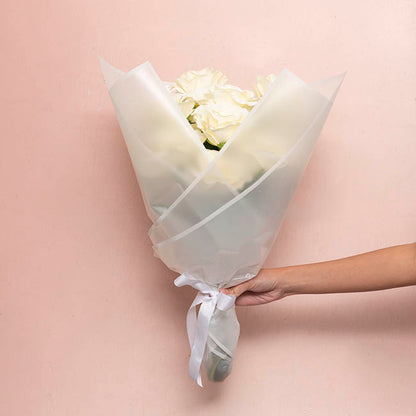 Cello Frosted Hue Silhouette 50mic White Pk100 (50x70cm)