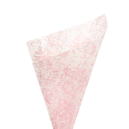 Cello Frosted 40mic Chrysanthemums Rosie Pk100 (50x70cm)