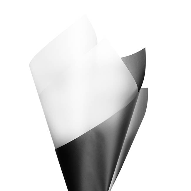 Cello Frosted 50mic Ombre Effect Black Pk100 (50x70cm)