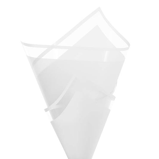 Cello Vivid Edge 50mic Flower Wrap White Pack 100 (58x58cm)