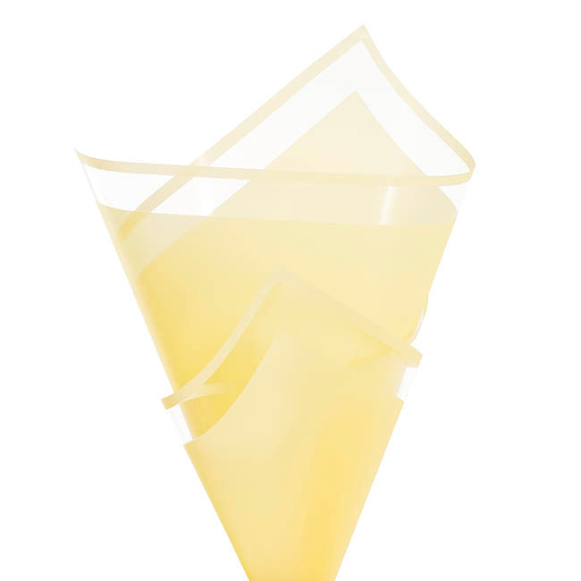 Cello Vivid Edge 50mic Flower Wrap Sunshine Pk100 (58x58cm)