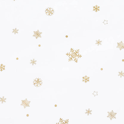 Cello Clear Snowflakes 47mic Wrap Gold Pack 60 (58x58cm)