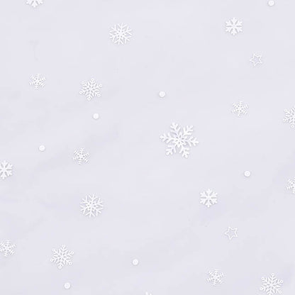 Cello Clear Snowflakes 47mic Wrap White Pack 60 (58x58cm)