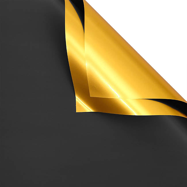 Cello Metallic Fusion 65micron Luxe Gold Pack 40 (58x58cm)
