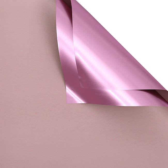 Cello Metallic Fusion 65 micron Lily Blush Pack 40 (58x58cm)
