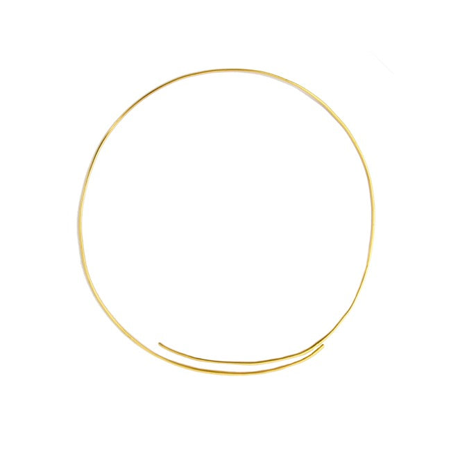 Flower Crown Frame Metal Hoop Adjustable Gold (21cmD)