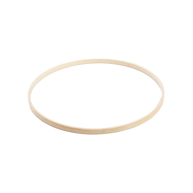Wooden Bamboo Ring Natural (26cmD)